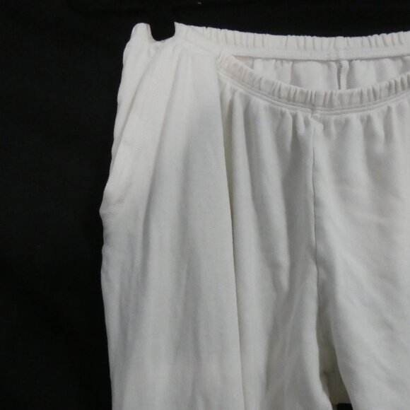 PJ MAMMA | large | Ivory Elastic Waist Tapered Sweatpants With Pockets - Picture 3 of 16